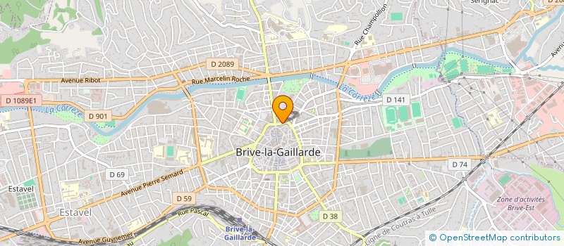 localisation de l'entreprise V.P.M.O. à BRIVE-LA-GAILLARDE