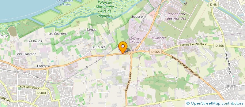 localisation de l'entreprise V.P.R. à CHATEAUNEUF-LES-MARTIGUES
