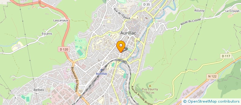 localisation de l'entreprise V&P SERVICES à AURILLAC