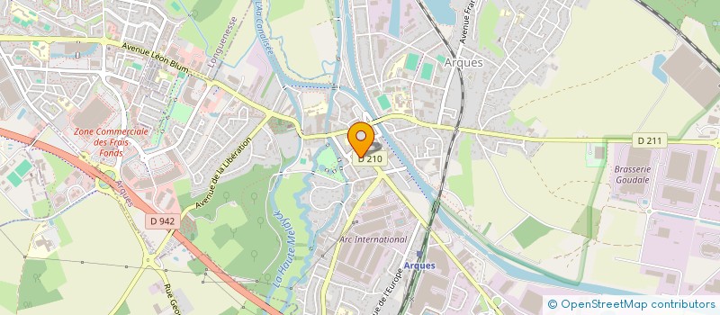 localisation de l'entreprise V.R.  ARQUES