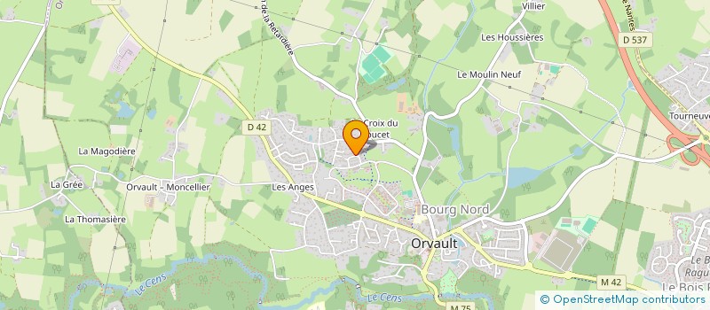 localisation de l'entreprise V R à ORVAULT