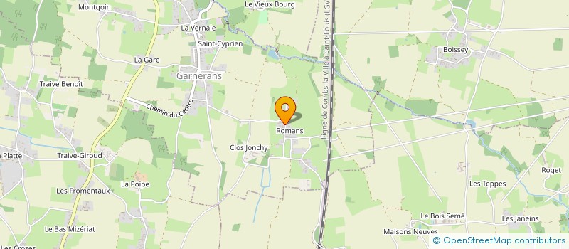 localisation de l'entreprise V.R.C  SAINT-ETIENNE-SUR-CHALARONNE