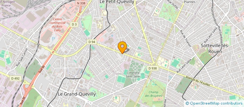 localisation de l'entreprise V.R.C AUTO  LE PETIT-QUEVILLY