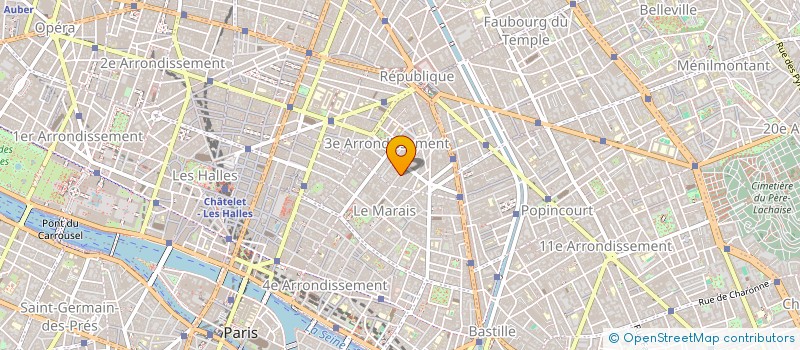 localisation de l'entreprise V R D  PARIS