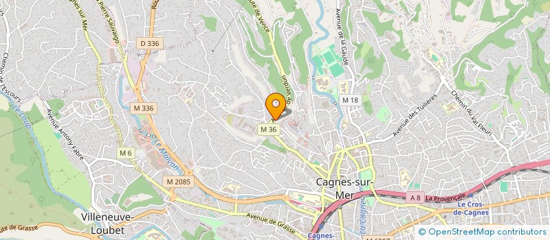 localisation de l'entreprise V.R.EMPLACEMENT à CAGNES-SUR-MER