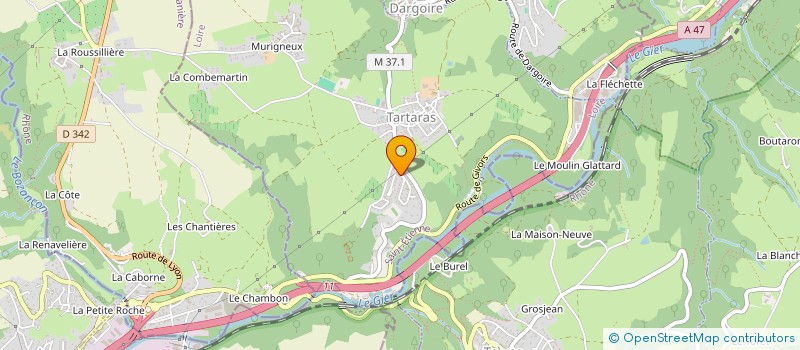 localisation de l'entreprise V R IMMO  MORNANT