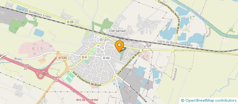 localisation de l'entreprise V.R.L. LANGUEDOC  BRAM