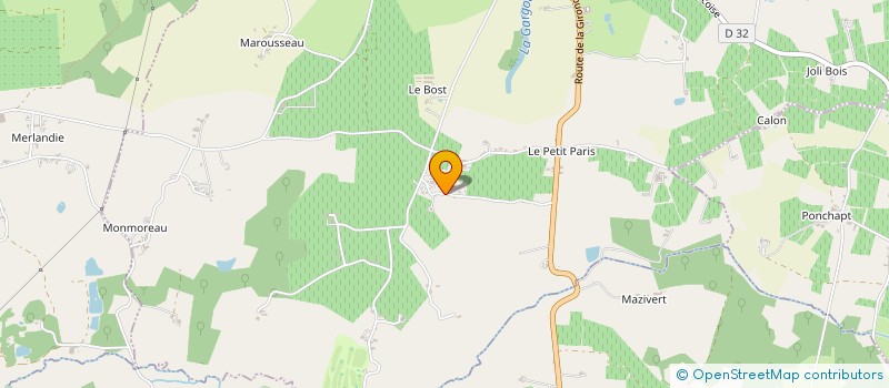 localisation de l'entreprise V.R.M.  MONTPEYROUX