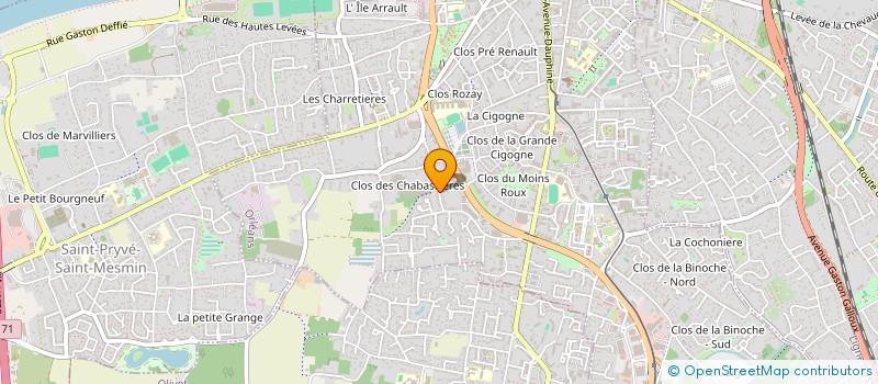 localisation de l'entreprise V.R.M. DISTRIBUTION à ORLEANS