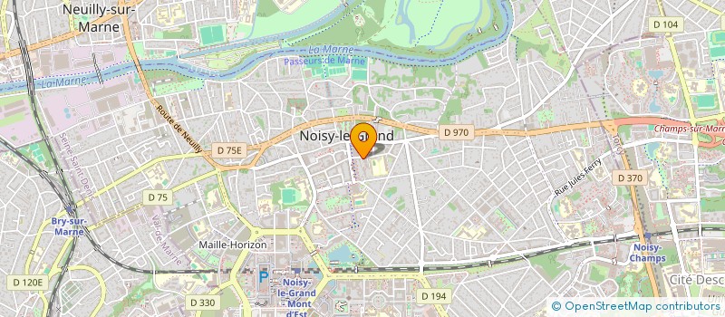 localisation de l'entreprise V.R.M.I  NOISY-LE-GRAND