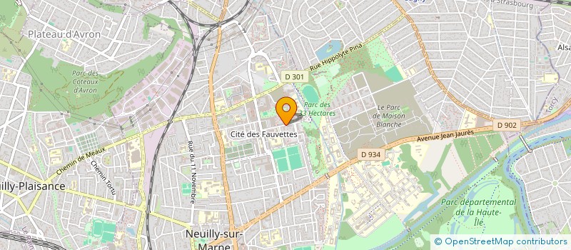 localisation de l'entreprise V.R.N.R.  NEUILLY-SUR-MARNE