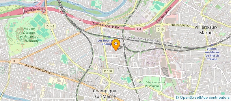 localisation de l'entreprise V.R.P. 94 à CHAMPIGNY-SUR-MARNE