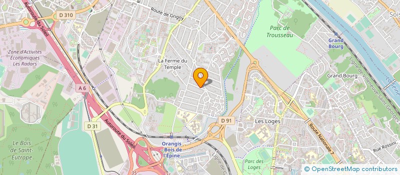 localisation de l'entreprise V.R.S SARL à RIS-ORANGIS