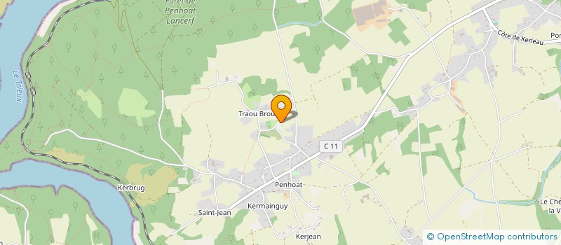 localisation de l'entreprise V.R. VIANDE à PLOURIVO