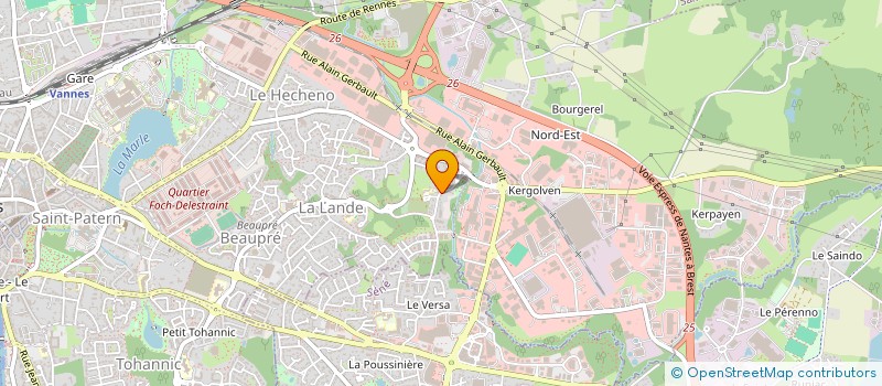 localisation de l'entreprise V ROD à VANNES