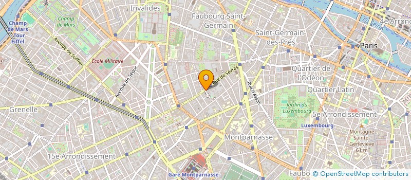 localisation de l'entreprise V.S.B. BAT à PARIS