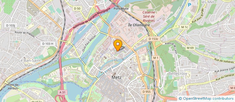 localisation de l'entreprise V.S. COIFFURE  METZ