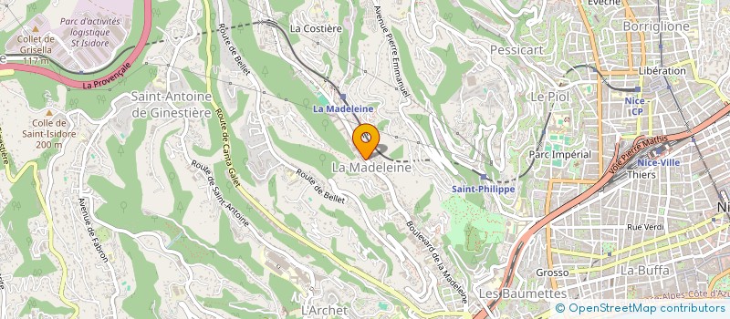localisation de l'entreprise V & S CONSTRUCTION à NICE