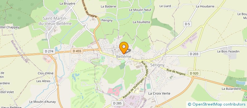 localisation de l'entreprise V.S.D. à BELLEME