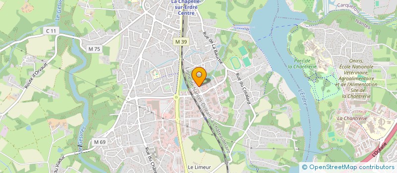 localisation de l'entreprise V.S DISTRIBUTION à LA CHAPELLE-SUR-ERDRE