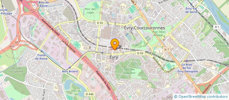 localisation de l'entreprise V S EVRY SUPERMARKET à EVRY-COURCOURONNES