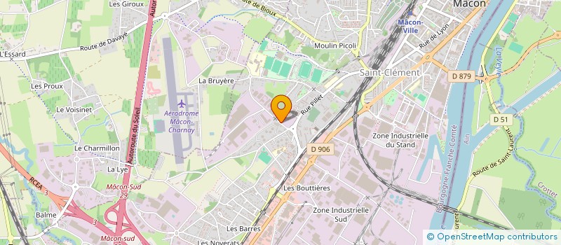 localisation de l'entreprise V.S.F. à MACON