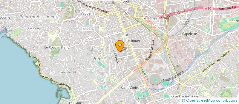 localisation de l'entreprise V&S HOLDING à MARSEILLE