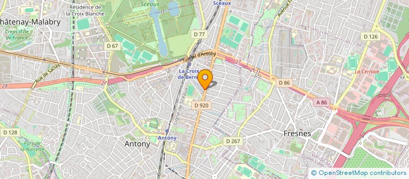 localisation de l'entreprise V.S.I à ANTONY