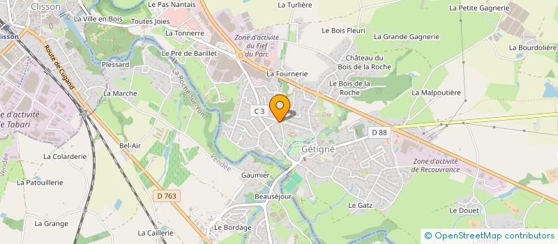 localisation de l'entreprise V S I  BOUSSAY