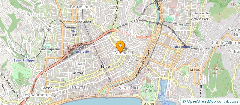 localisation de l'entreprise V.S.I PACA à NICE