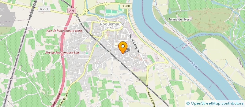 localisation de l'entreprise V&S LAGON  ROQUEMAURE