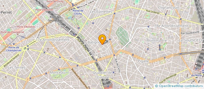 localisation de l'entreprise V.S.M.  PARIS