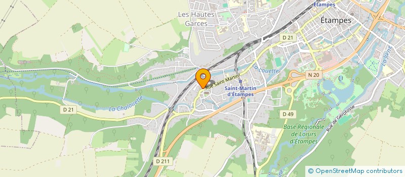 localisation de l'entreprise V S M à ETAMPES