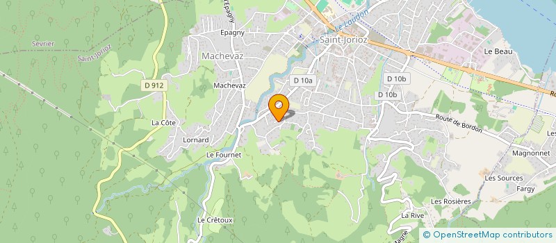 localisation de l'entreprise V.S.M. à SAINT-JORIOZ