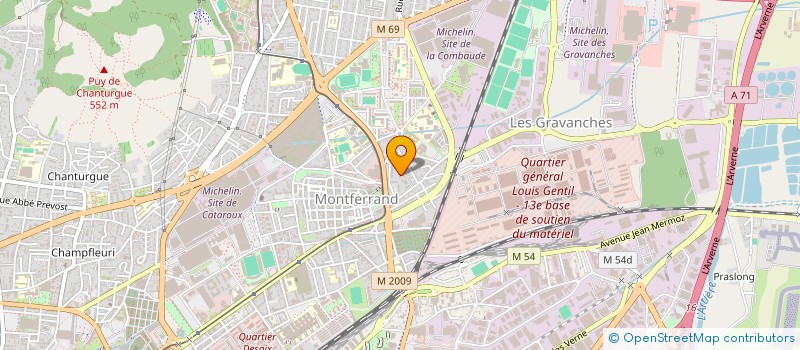 localisation de l'entreprise V S M  CLERMONT-FERRAND