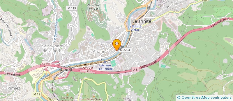localisation de l'entreprise V.S.P. à NICE