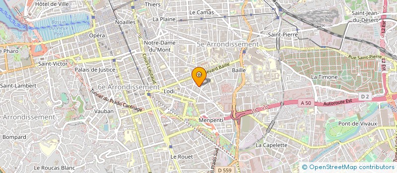 localisation de l'entreprise V.S TRANSPORTS à MARSEILLE