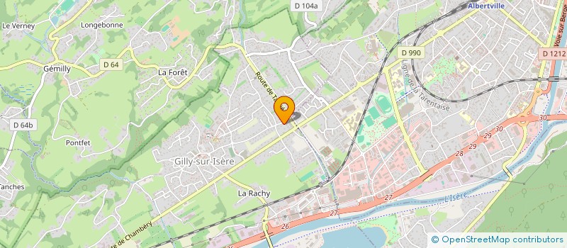 localisation de l'entreprise V-SKY INVEST  GILLY-SUR-ISERE