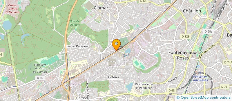 localisation de l'entreprise V.T.A. à CLAMART