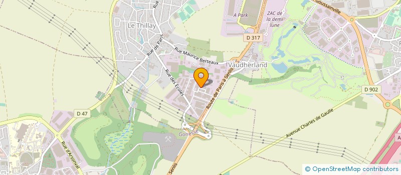 localisation de l'entreprise V T B DEBARRAS  LE THILLAY