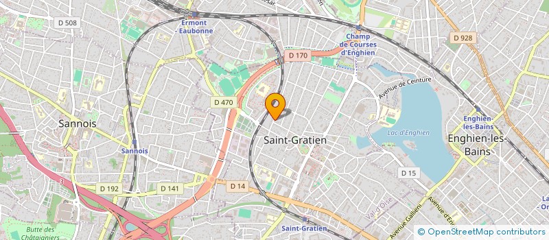 localisation de l'entreprise V.T.C.H.  SAINT-GRATIEN