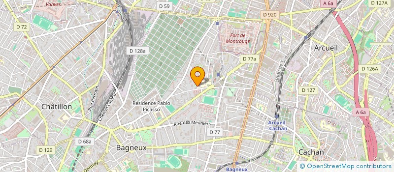 localisation de l'entreprise V.T.CLASS à BAGNEUX