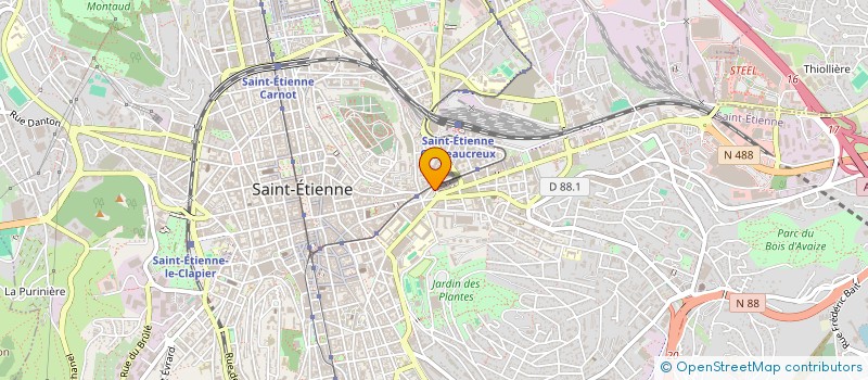 localisation de l'entreprise V T E à SAINT-ETIENNE