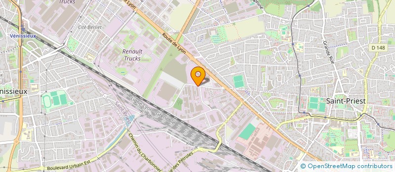 localisation de l'entreprise V T L  SAINT-PRIEST