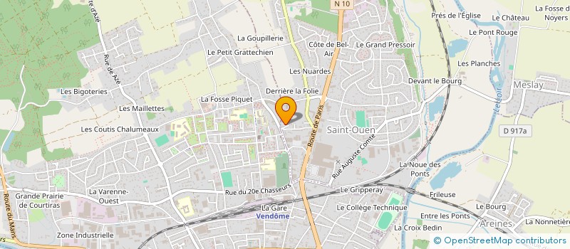 localisation de l'entreprise V.T.P.  NAVEIL