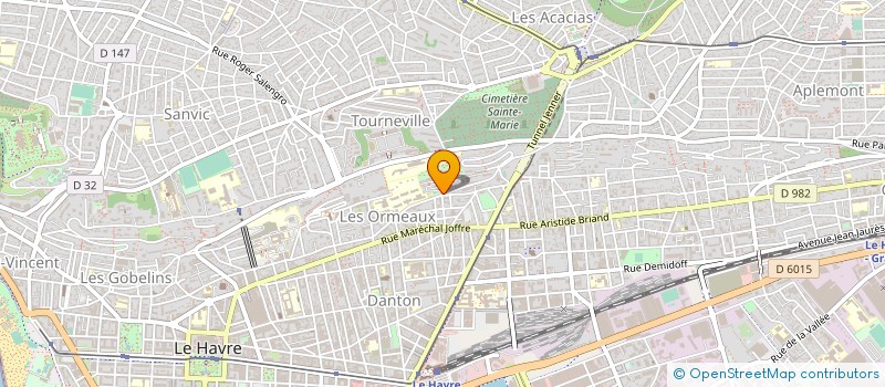 localisation de l'entreprise V.T.T. OCEANE 76 à LE HAVRE