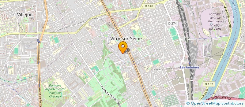 localisation de l'entreprise V.T.T. SANS FRONTIERES à VITRY-SUR-SEINE