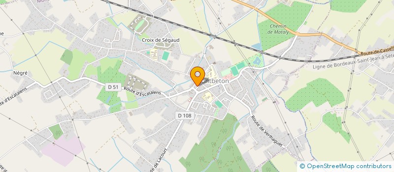 localisation de l'entreprise V T T TRIPOTES ET MASCAGNES  MONTBETON