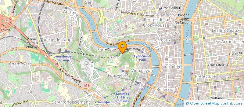 localisation de l'entreprise V.THOMSON  LYON