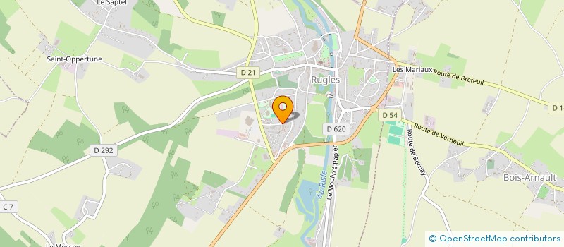 localisation de l'entreprise V-TRA COMMERCE à RUGLES